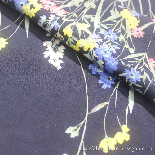 40*40 custom cheap printed 100% rayon poplin fabric